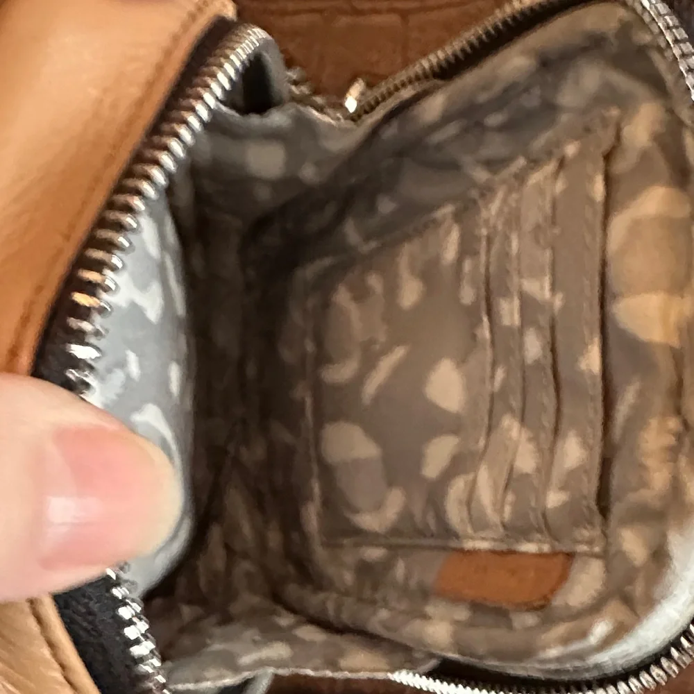 Aimee Kestenberg Tan Leather Bag with Silver Accents - Picture 7 of 7